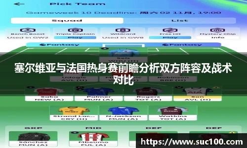 塞尔维亚与法国热身赛前瞻分析双方阵容及战术对比